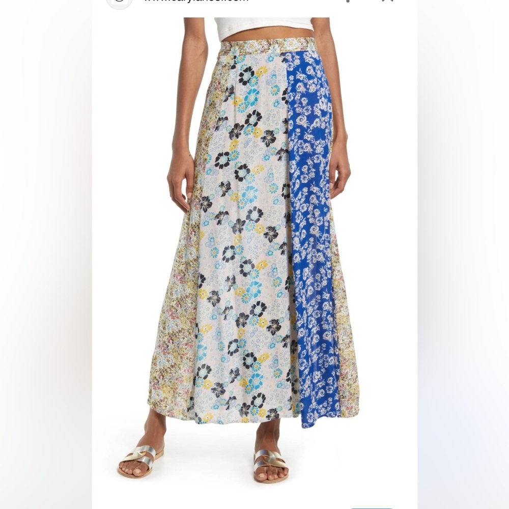 Free People Cherish floral Maxi Skirt